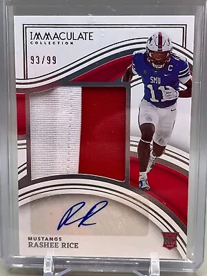 $9.99 • Buy Rashee Rice - RPA - Rookie - RC - Auto - 93 Of 99 - 2023 Immaculate - Chiefs