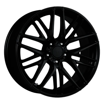 $181 • Buy 1 New Flat Black Full Painted 17X7.5 40 5-100 Drag DR-77 Wheel