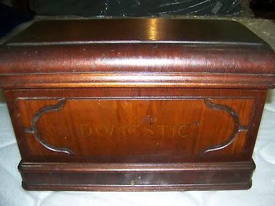 $55 • Buy Antique Domestic Sewing Machine  Wood Coffin Top
