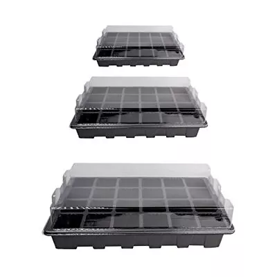 10 Pack -240 Cells -24 Grow Trays With Humidity Dome And Cell Insert - Mini  • £54.11