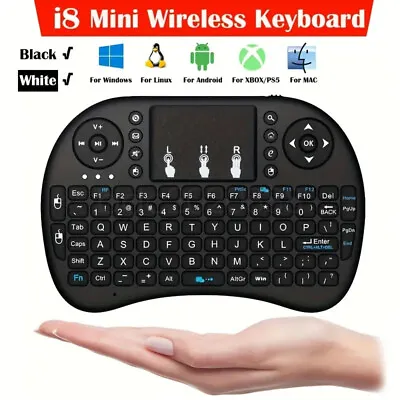 Mini Portable Wireless Keyboard Touchpad For Android Smart TV Box PC Laptop • £6.95