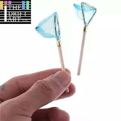 1:12 Mini Wood Fishing Net Outdoor Sports For Dollhouse Miniatures DIY • $8.33