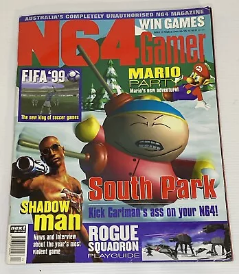 N64 GAMER MAGAZINE Issue 13 March 1999 Mario Party South Park Rogue Sqaudron • $20