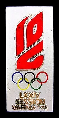 Ioc Olympic Session Varna 1973  Official Badge By Bertoni Very Rare  • $46