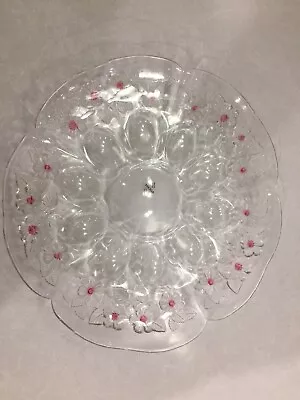 Mikasa Cake Torte Fruit Serving Plate Walther Glass German Crystal 12 1/3   • $12.99