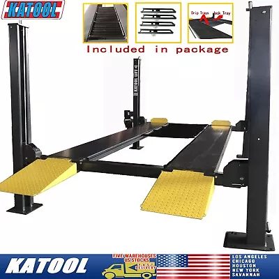 KATOOL 8500 Lbs Four Post Parking Lift  4-Post Car Lift With Casters  -Shipping • $3390