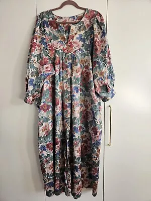 David Nieper Vintage Floral Dress/nightgown - Size XL • £30