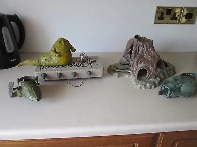 Original 1983 Star Wars JABBA THE HUTT Sludge Pit And Other Bits • £80