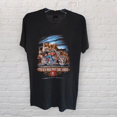 $700 • Buy Vintage 1987 Easyrider 3D Emblem T-Shirt Size L, There’s Only One Biker