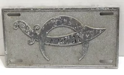 Vintage Free Mason Shriners Embossed Cast Aluminum Logo License Vanity Plate • $20.83