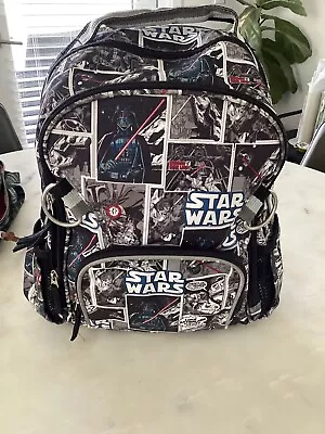 Pottery Barn Kids PBK Preschool Size Mini Backpack Star Wars Print • $23