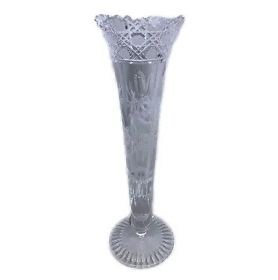 Meissener Bleikristall (Meissen Crystal) Flower Vase Meissen Flower With Box... • $355