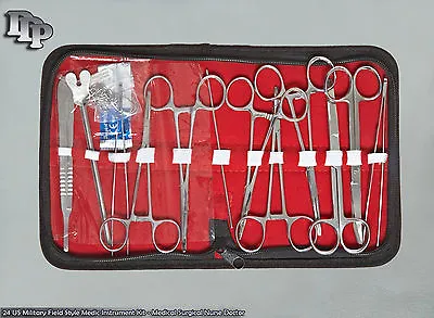 24 US Military Field Style Medic Instrument Kit - Medical Surgical Nurse DS-888 • $16.50