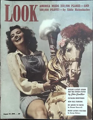 Look Magazine August 27 1940 Joe Louis Jean Harlow • $13.21