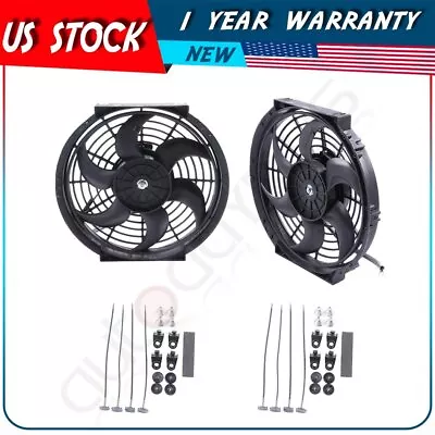 Radiator Condenser Cooling Fan Universal 10  For 2010-2015 Hyundai Genesis Coupe • $39.99