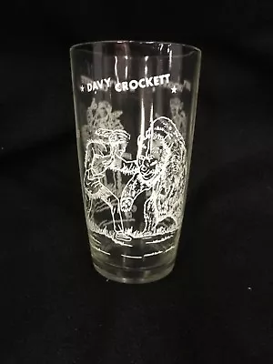 Rare Vintage Davy Crockett Drinking Glass Grizzly Bear Western Cowboy Frontier • $14.95