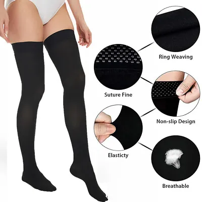 Compression Stockings 20-30 MmHg Thigh High Support Socks Varicose Veins Edema • $21.98