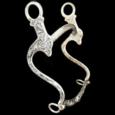 Jim Thomas Sterling Silver Filigree Cavalry Shank Mullen Mouth Sweetwater Bit • $699.99