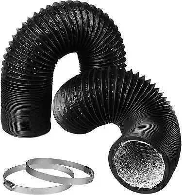 Flexible 8 Inch 10/25 Feet Aluminum Ducting 4 Layer Protection Dryer Vent Hose • $18.99