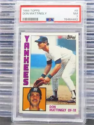 1984 Topps Don Mattingly Rookie Card RC #8 PSA 7 Yankees • $0.99