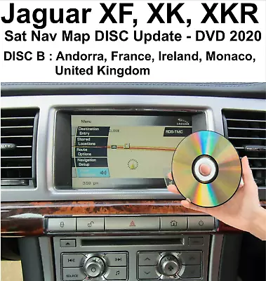 £19.99 • Buy Jaguar XF, XK, XKR, Sat Nav Map Disc Update Navigation DVD UK & Europe 2020 -'B'