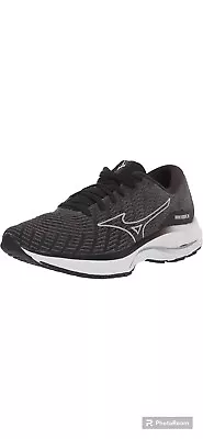 Women's Mizuno Wave Rider 26 Running Shoes Sz 8 Black White 411378 EU 38.5  Med • $76.99