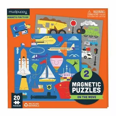 Mudpuppy On The Move Magnetic Puzzles From Mudpuppy - Includes Two 20-Piece Mag • $12.77