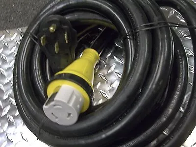 25 Foot 50 Amp Marine RV Power Cord With Hubbell Twist Lock Connector Detachable • $150