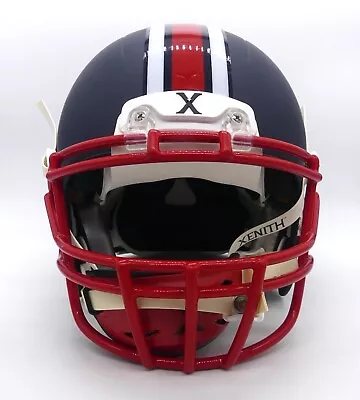 Xenith Varsity Football Helmet X2E+ Size XL Color Matte Navy/Face Mask Red • $149.99