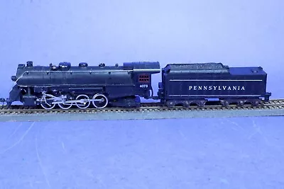 Mantua HO Scale Diecast Pennsylvania RR Powered Steam Engine & Tender 4073 • $39.99