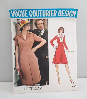 Vintage Vogue Couturier Design Pertegaz ~ Size 10 ~ Misses Dress Midknee Length • $19.95