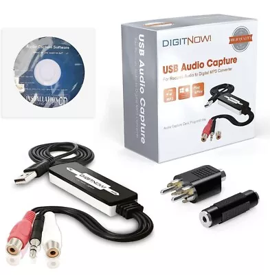 USB2.0Digital Audio Capture Card For Vinyl Record Cassette Tape To MP3 Converter • $15.99