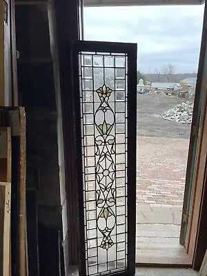 Sg 4229 Antique Beveled Stained Combination Window 18.5 X 71.75. • $1400