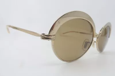 Vintage 60s Sunglasses Gold Metal Men's Medium Made In France KILLER • $18.65