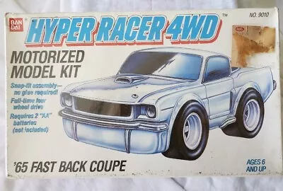 Bandai Hyper Racer 4WD 1965 Fast Back Coupe Motorized Model Kit #9010 Sealed • $32.40