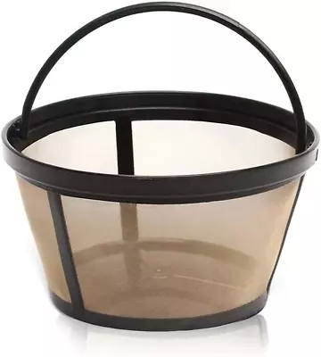 Permanent Basket-Style Gold Tone Coffee Filter Designed For Mr. Coffee 10-12 Cup • $8.38