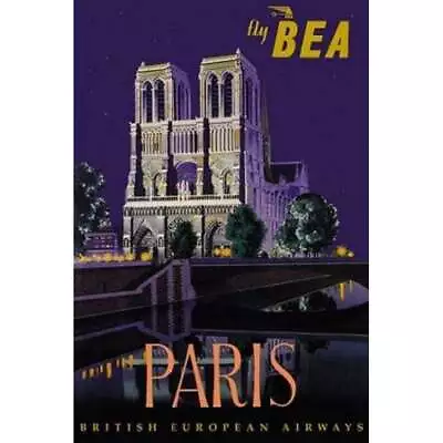 Fly Bea Paris Poster Print By Dapne Padden • $20.53