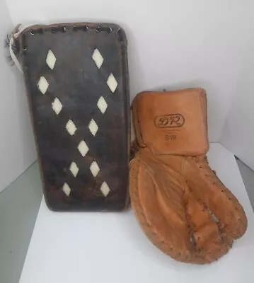 DR Goalie Blocker And S19 Glove  D&R Vintage Equipment • $181.07