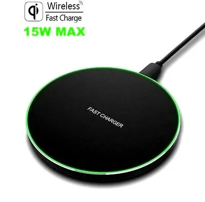 Fast Wireless Charger Charging Pad For Apple IPhone 15 & Samsung UK • £4.97