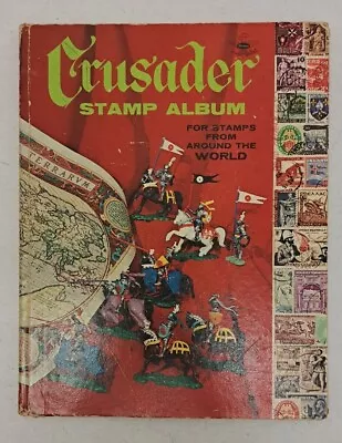 Vintage Whitman Crusader Stamp Album CONTAINS ACTUAL STAMPS #683 • $22.99