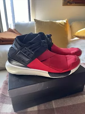 Men’s Adidas Y-3 Qasa High Red/Black US 10 • $45