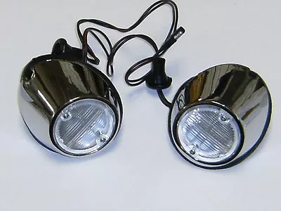 1969 1970 Ford Mustang Back Up Lamp Body & Socket Reverse Lights PAIR • $1078.50