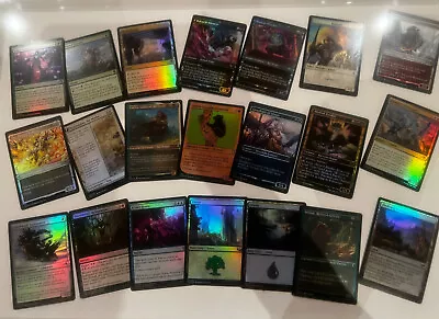 MTG 25 Bulk ALL FOIL Bundle Rare/Mythic Common Uncommon Land Token NM • $12.50