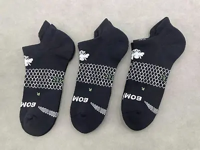 3 Pairs Bombas Men's All-Purpose Black Ankle Socks - Size Large 9-13 • $21