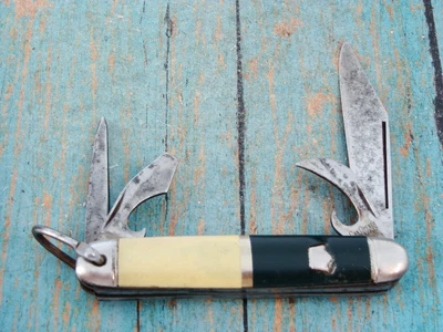 $24 • Buy Vintage Imperial Usa Cigar Band Scout Multi Blade Folding Pocket Knife Knives