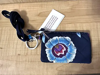 NWT Vera Bradley Womens Zip ID Case And Lanyard Combo Mayfair In Bloom • $15.98