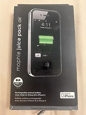 Mophie New Open Box Charging Juice Pack Plus Case For Iphone 4 • $18