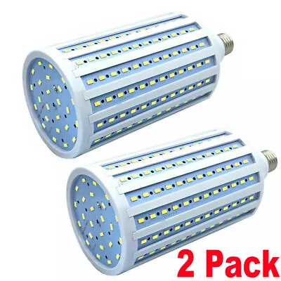 2PCS Huge Super Bright 300W Eq LED Bulb 168-Chip Corn Light E26 5000lm 50W 6000K • $19.89