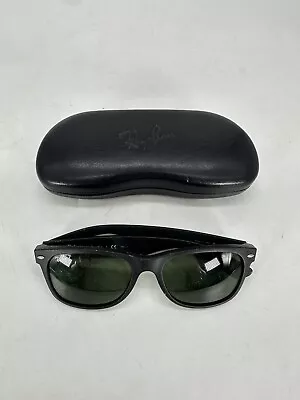 Ray Ban NEW WAYFARER Sunglasses Matte Black Rubber Polarized W/ Case (Read Desc) • $23.99