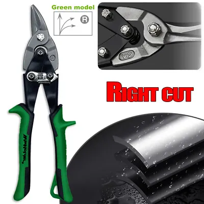 Heavy Duty Right Cut Aviation Tin Tinner Snips Sheet Metal Tool Shear Scissors • $10.99